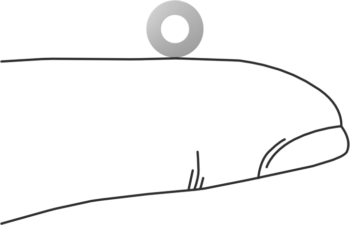 PTFE Plastik Pul, 4 Numaralı Vida için, 0.125" İç Çap, 0.250" Dış Çap, 0.002"-0.004" Kalınlık