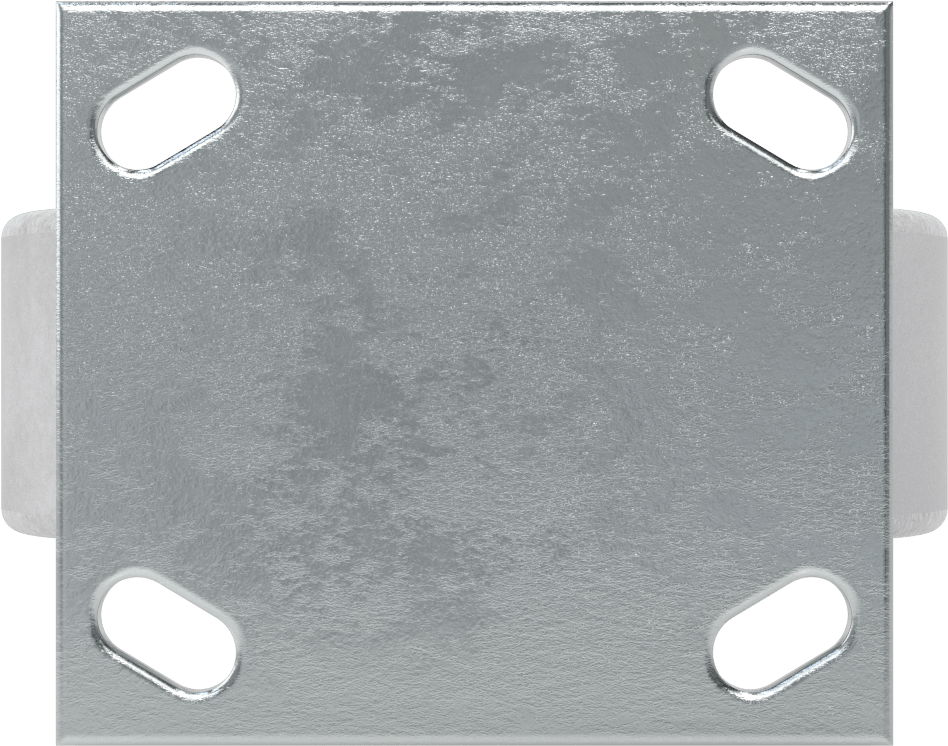 4-1/2" x 4" Plakalı Yüksek Kapasiteli Spartan Tekerlek, 6 inç Çapında Açık Rulmanlı Metal Tekerlekli Sert