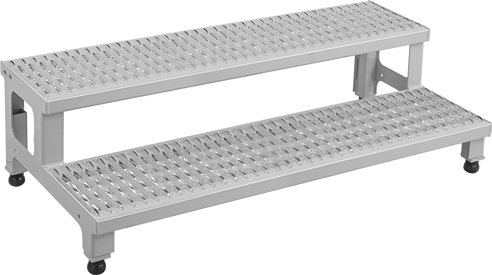 2 Basamaklı Yüksekliği Ayarlanabilir Çalışma Platformu, 2 adet Basamaklı, 13" ila 15-1/4" Yükseklik x 48" Genişlik x 23" Derinlik Toplam…