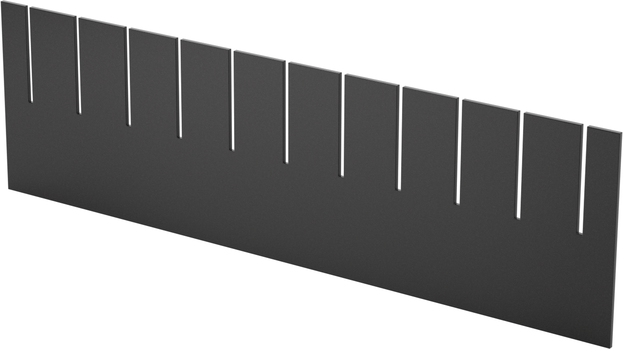 10-3/4" x 11" İletken Bölmeli Taşıma Kutusu için 4-1/2" Yüksekliğinde Bölücü