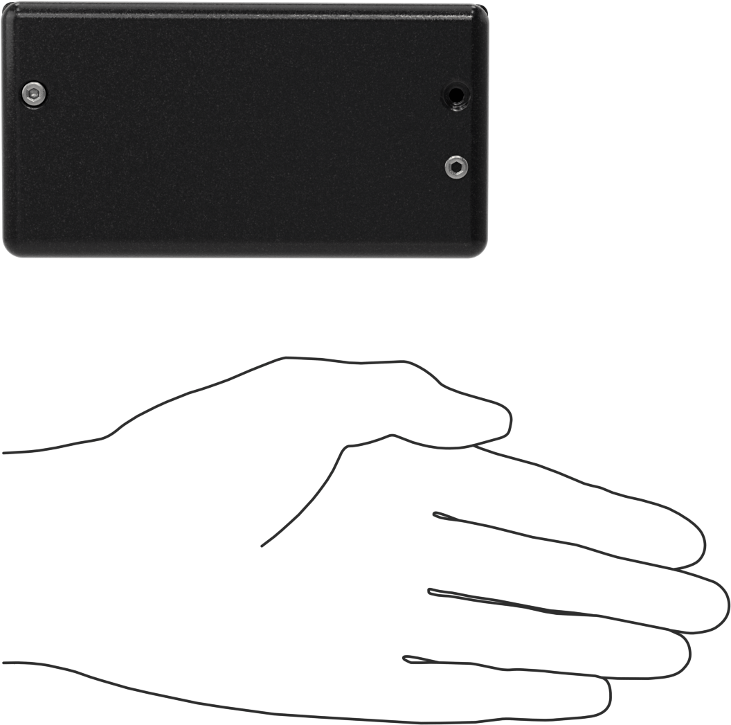 Gömme Çekme Kolu, Siyah ABS, 1-1.8 mm Panel Kalınlığı için