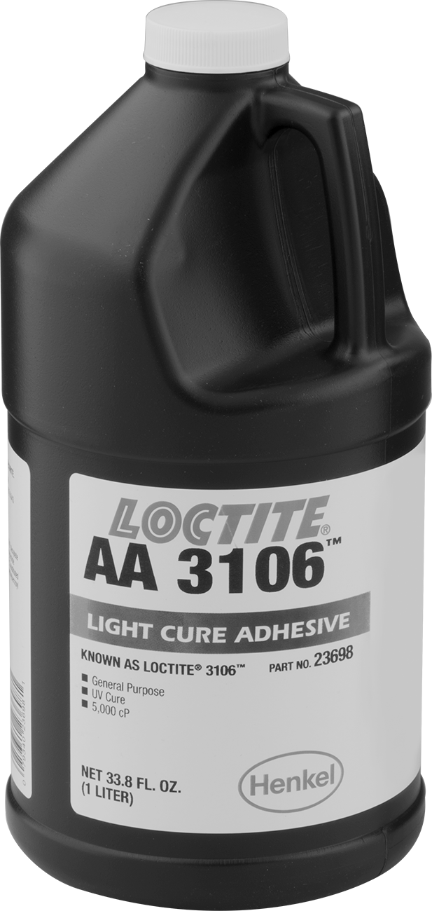 Işıkla Etkinleşen Anında Yapışan Yapıştırıcı, Esnek, Loctite®, 3106, 33 oz. Şişe