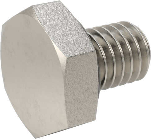 Yüksek Basınçlı 316 Paslanmaz Çelik Tapa, Dış Altıgen, M6 x 1mm — 316 Paslanmaz Çelik, Kapak/Tapa, Hava, Hidrolik Sıvı, Su