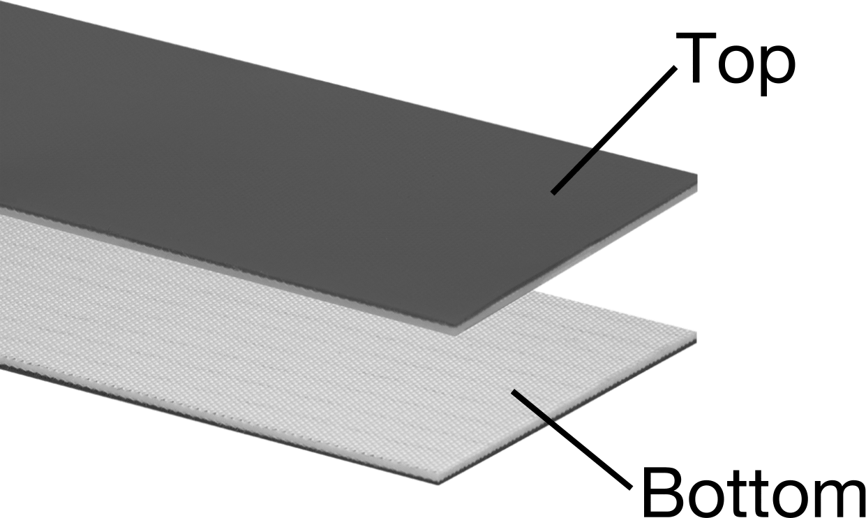Yeşil PVC Konveyör Bandı, Sürgülü Yataklı Konveyörler için, 0.110" Kalınlık — 0.110", Yeşil, Plastic, PVC