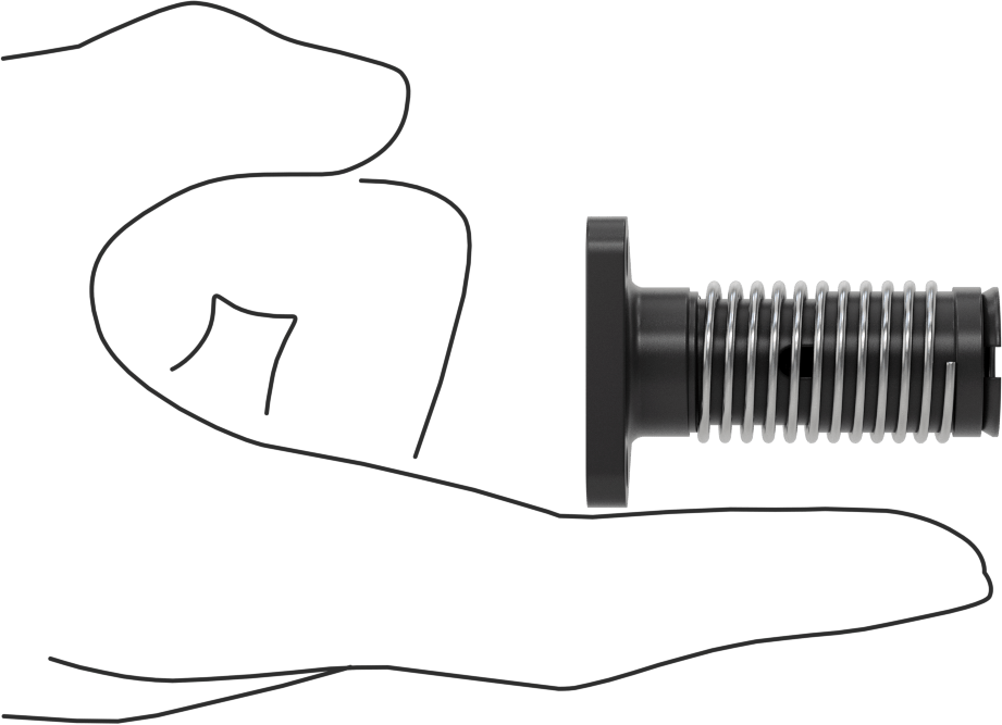 3/8"-20 Diş Boyutu Ultra Hassas Kılavuz Vidayı için Yaylı Flanşlı Somun