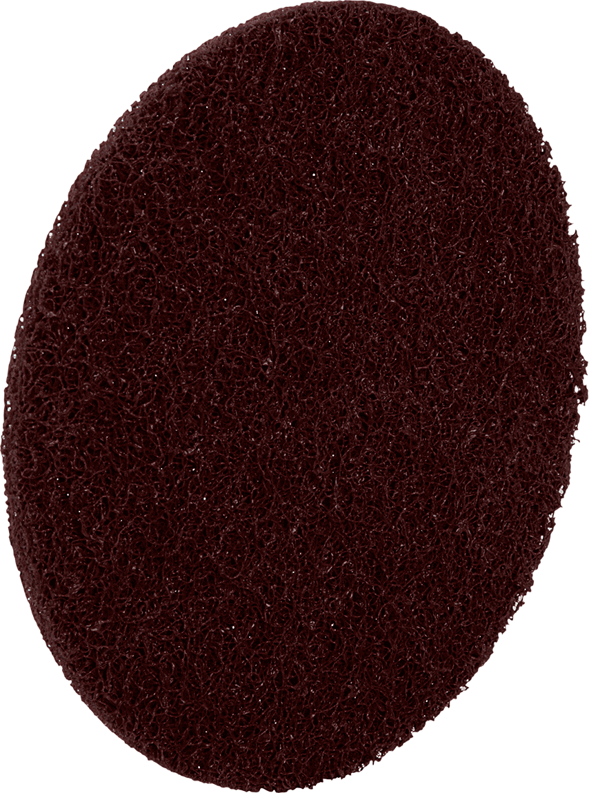 Naylon Örgü Yastıklı Cırt Cırtlı Zımpara Diski, Hızlı Kesim, Kaba, 4-1/2" Çap — 4 1⁄2", Cırt Cırt, Alüminyum, Nikel, Paslanmaz Çelik, Çel…