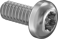 Çinko Kaplı Çelik Silindir Başlı Torx Vidalar