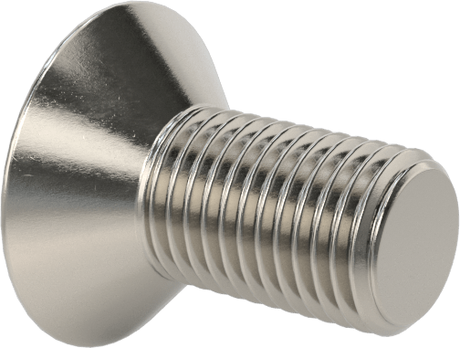 İnce Dişli 316 Paslanmaz Çelik Altıgen Soketli Havşa Başlı Vida, M3 x 0.35 mm Diş Boyutu, 6 mm Uzunluk