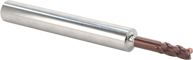 Hızlı Kesim Karbür Uçlu Freze, Pahlı Köşeli, Kare, Tiaisin, 3 Yiv, 3 mm Freze Çapı