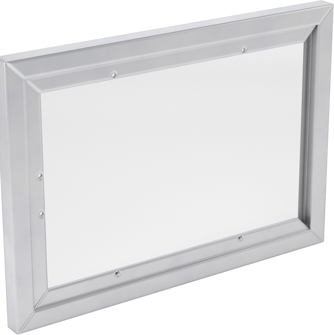 Kayan Çerçeveli Tabela Tutucu, Alüminyum, 6" Yükseklik x 9" Genişlik Maksimum Tabela için
