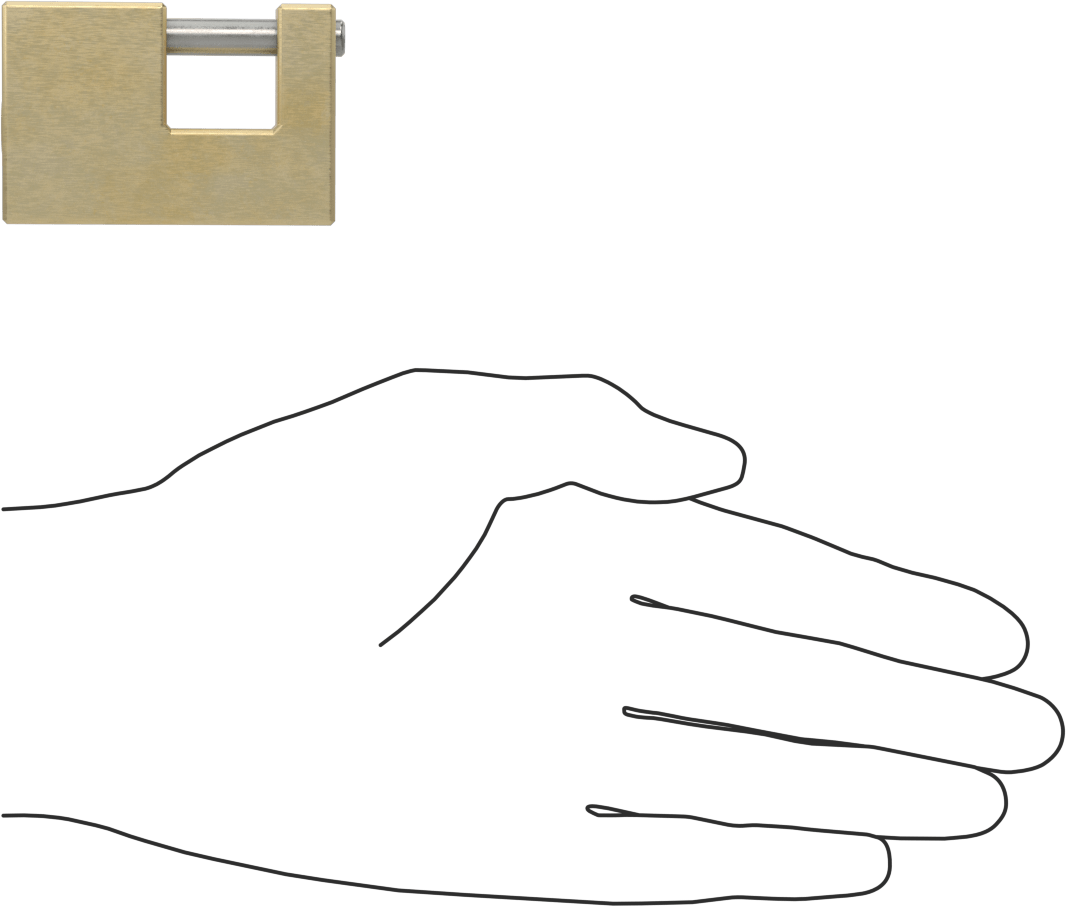 Hava Koşullarına ve Kesilmeye Dayanıklı Asma Kilit, Katı Pirinç Gövdeli, Master Lock 605Dat