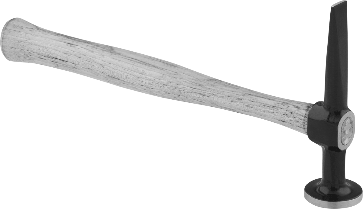 Sac Metal Şekillendirme Çekici, Keski Başlıklı Yuvarlak Yüz, Hickory Sap, 8 oz. — Sac Şekillendirme, Düz, Hickory, Wood