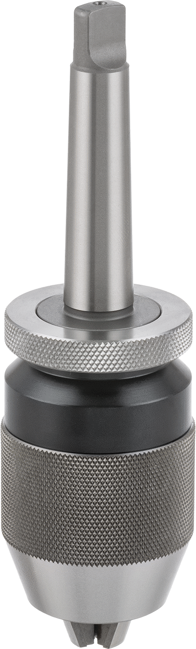 Entegre Mil ile Anahtarsız Matkap Mandreni, #2 Morse Konik, Albrecht #Cp130-2mT 1/32"-1/2" Şaft