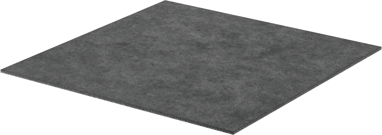 Ağır Makineler için Titreşim Sönümleyici Ped, 12" Uzunluk x 12" Genişlik x 1/8" Kalınlık