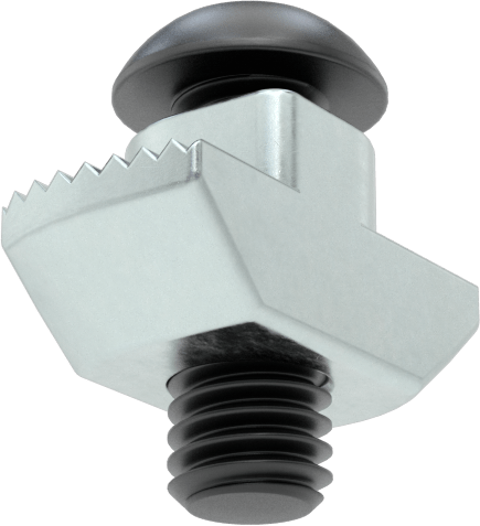 T-Yuvalı Çerçeve Bağlantı Elemanları, Çekiç Somunu, 1.5 inç ve 40 mm Ray, 10-32 Düğme Başlı