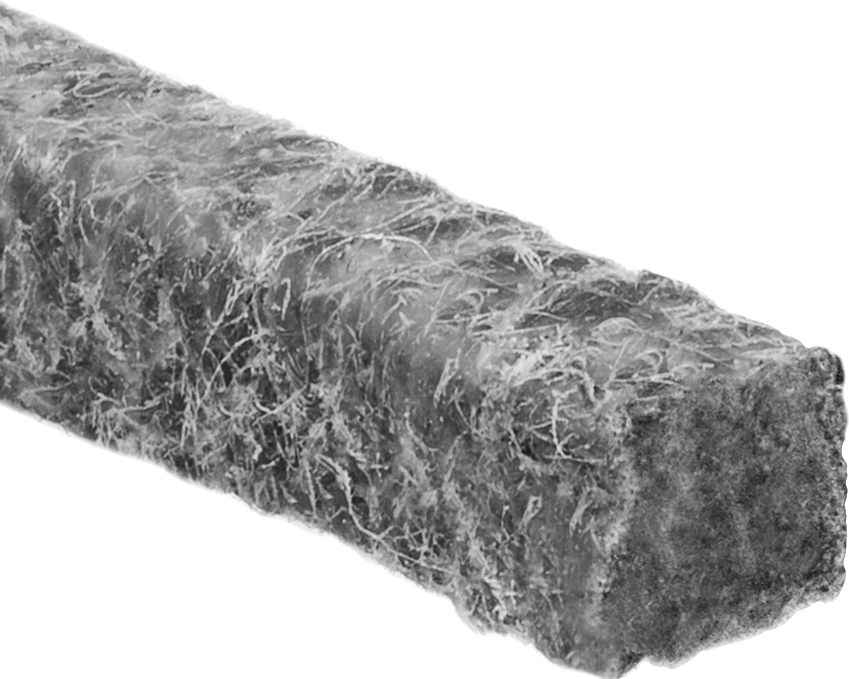 Su ve Tuzlu Suya Dayanıklı Salmastra Contası, PTFE Dolgulu Keten Elyafı, 1/4" Genişlik, 1/4" Yükseklik