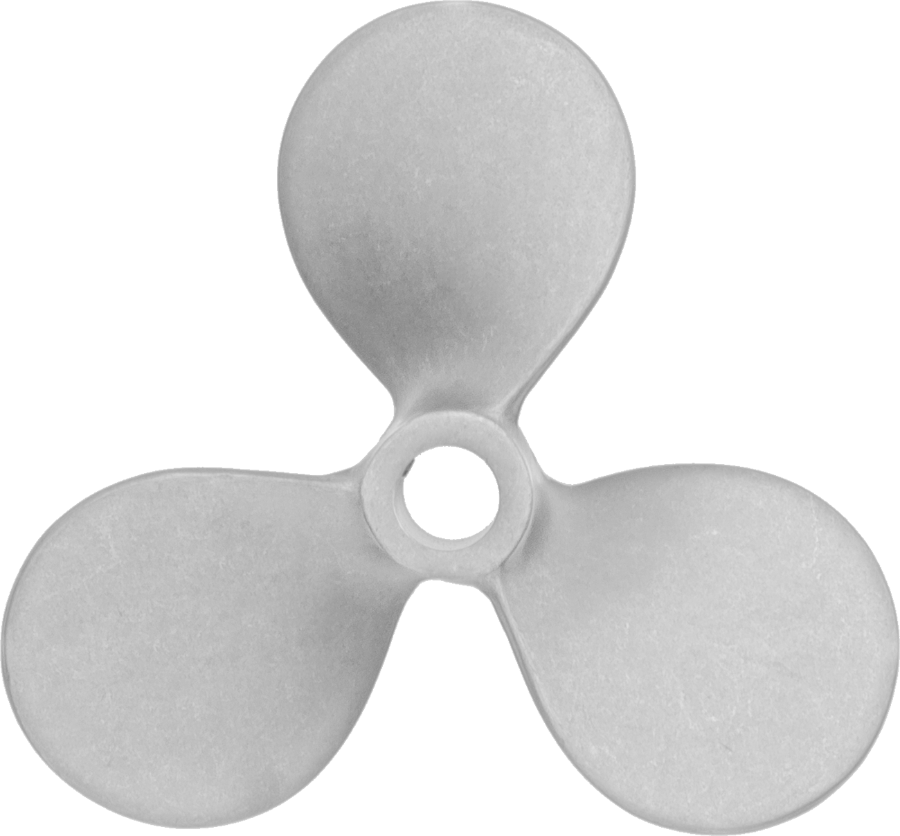 Paslanmaz Çelik Karıştırıcı Pervanesi, Sol Yönlü, 1/4" Mil Çapı için, 3" Çap, 3" Adım