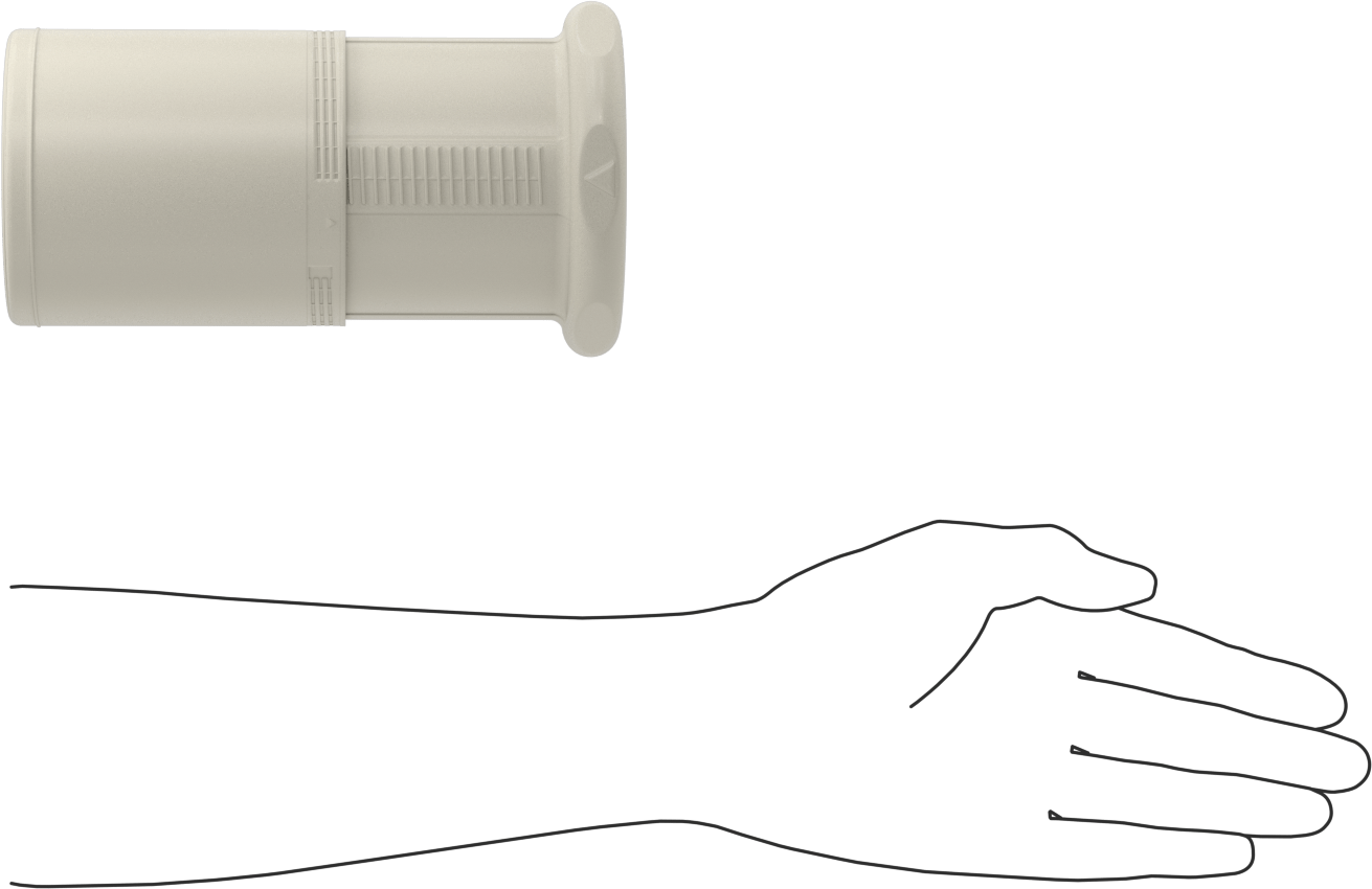 Uzunluğu Ayarlanabilir Nakliye Tüpü, Yuvarlak, Bükümlü Kilit, Beyaz, 3.35" İç Çap, 5"-7" İç Uzunluk