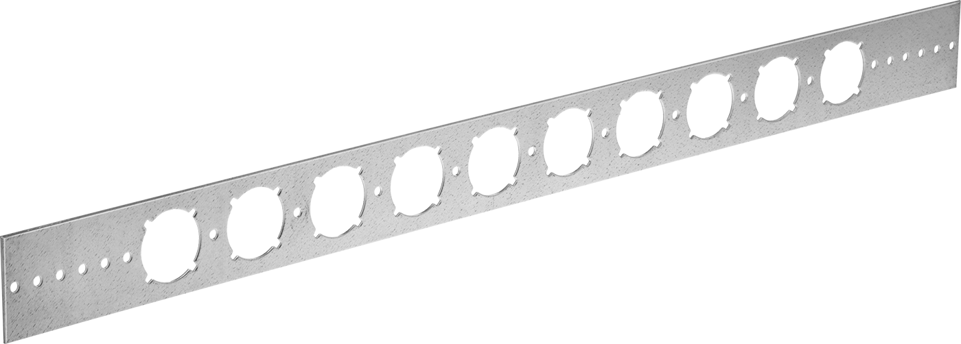 Saplama Montajlı Yönlendirme Braketi, Galvanizli Çelik, 1-3/8" İç Çap — 2", Galvanizli, Vida Takma