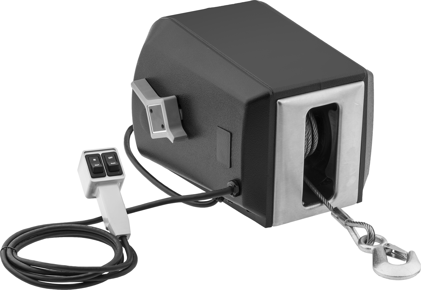 Tel Halat için Elektrikli Vinç - Yatay Çekme için, Tamamen Kapalı, 120V AC, 2700 lbs. Maksimum Kapasite