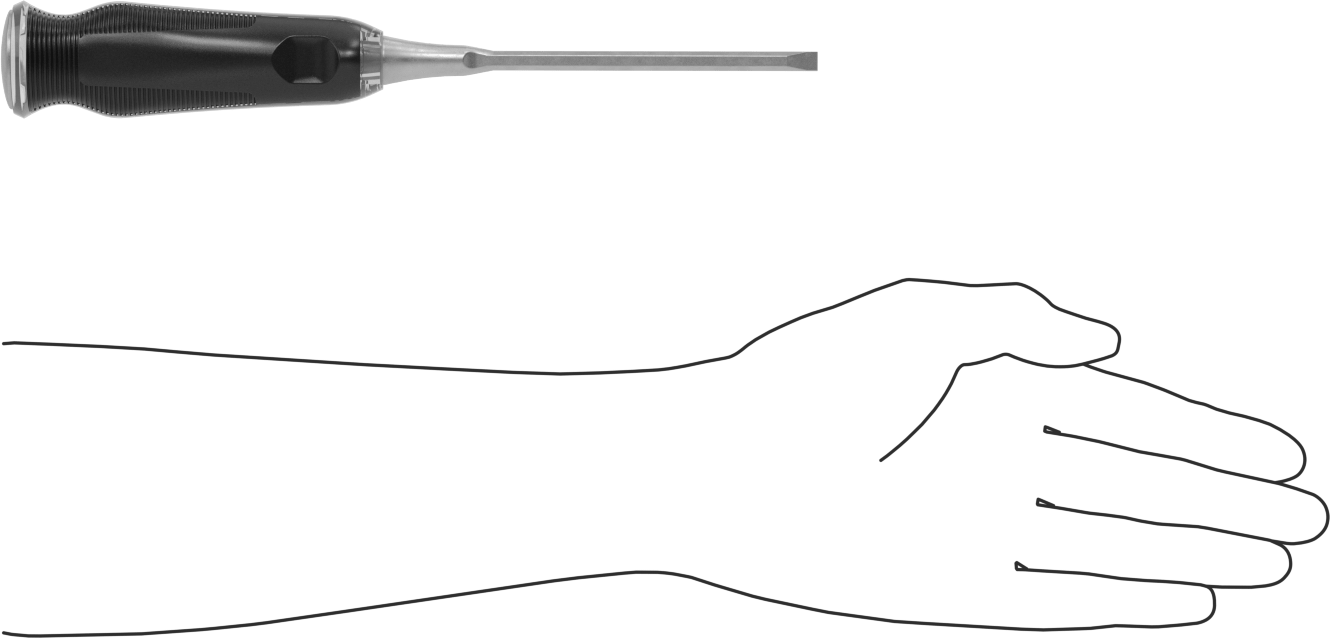 Ahşap Keski, 1/4" Genişlik x 5-1/2" Uzunluk Bıçak