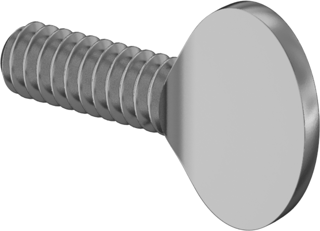 Pirinç Kürek Başlı El Vidası, 10-24 Diş Boyutu, 1/2" Uzunluk