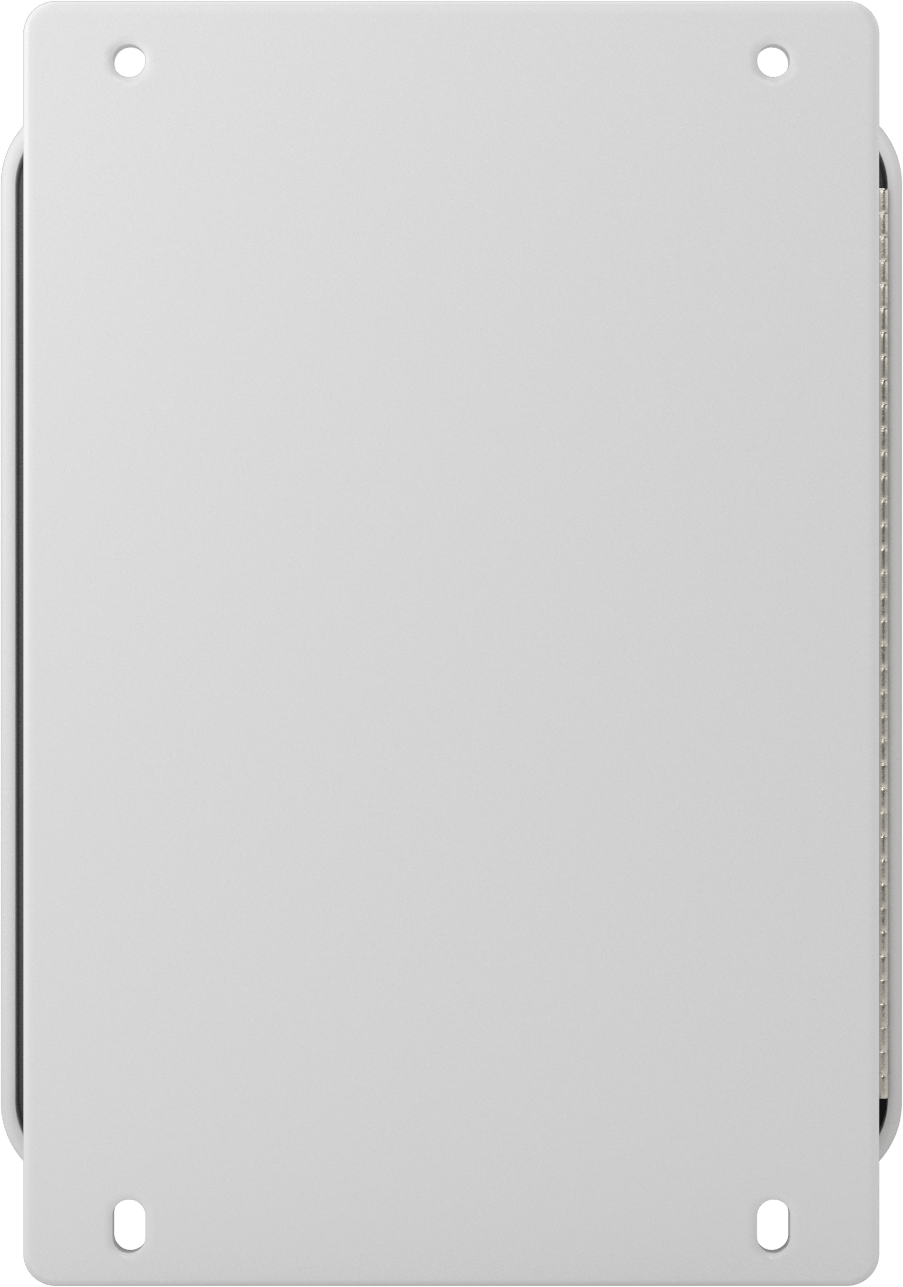 Su Geçirmez Fiberglas Muhafaza, Vidalı Kapaklı Menteşeli Kapak, 9.5" x 12" x 6.5", Gri