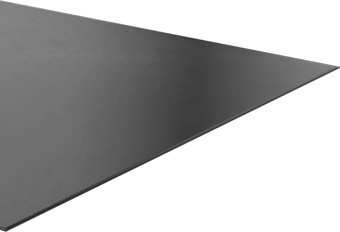 Yüksek Mukavemetli Hava Koşullarına Dayanıklı EPDM Kauçuk, Yapışkan Arka Yüzlü, Pürüzsüz, 12 inç x 12 inç Levha, 1/32" Kalınlık