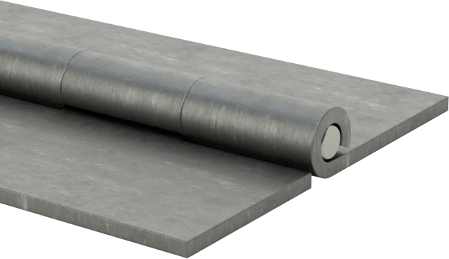 Delikli Olmayan Çelik Piyano Menteşesi, 3/4" Toplam Genişlik, 1/4" Uzunluk x 0.113" Çap Eklem