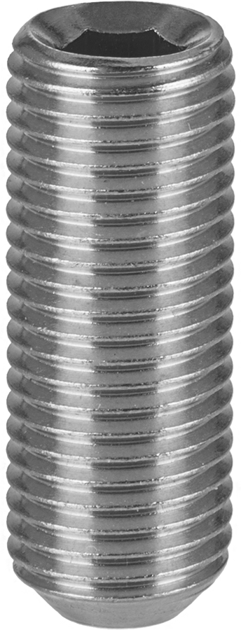 Dişli Saplama, 1" Uzunluk, Bükülüp Sabit Kalan Konumlandırma Kolu için — Dişli Saplama, 303 Stainless Steel, Stainless Steel