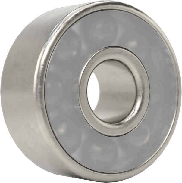 Gıda ve İçecek için 440C Paslanmaz Çelik Bilyalı Rulman, Açık, Anma Numarası, R2, 1/8" Mil Çapı için