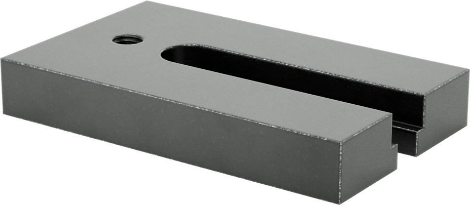 Yivli Destek Bloğu, 3/8", 9 mm Yuva Genişliği, M8 Vida Boyutu için