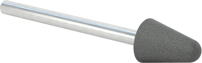 Yumuşak Metaller ve Ametaller için Dağınıklık Yaratmayan Parlatma Bobileri, Yumuşak ve Metal Olmayan Malzemeler için, Yuvarlak Uçlu Konik, 3/8" Baş Çapı