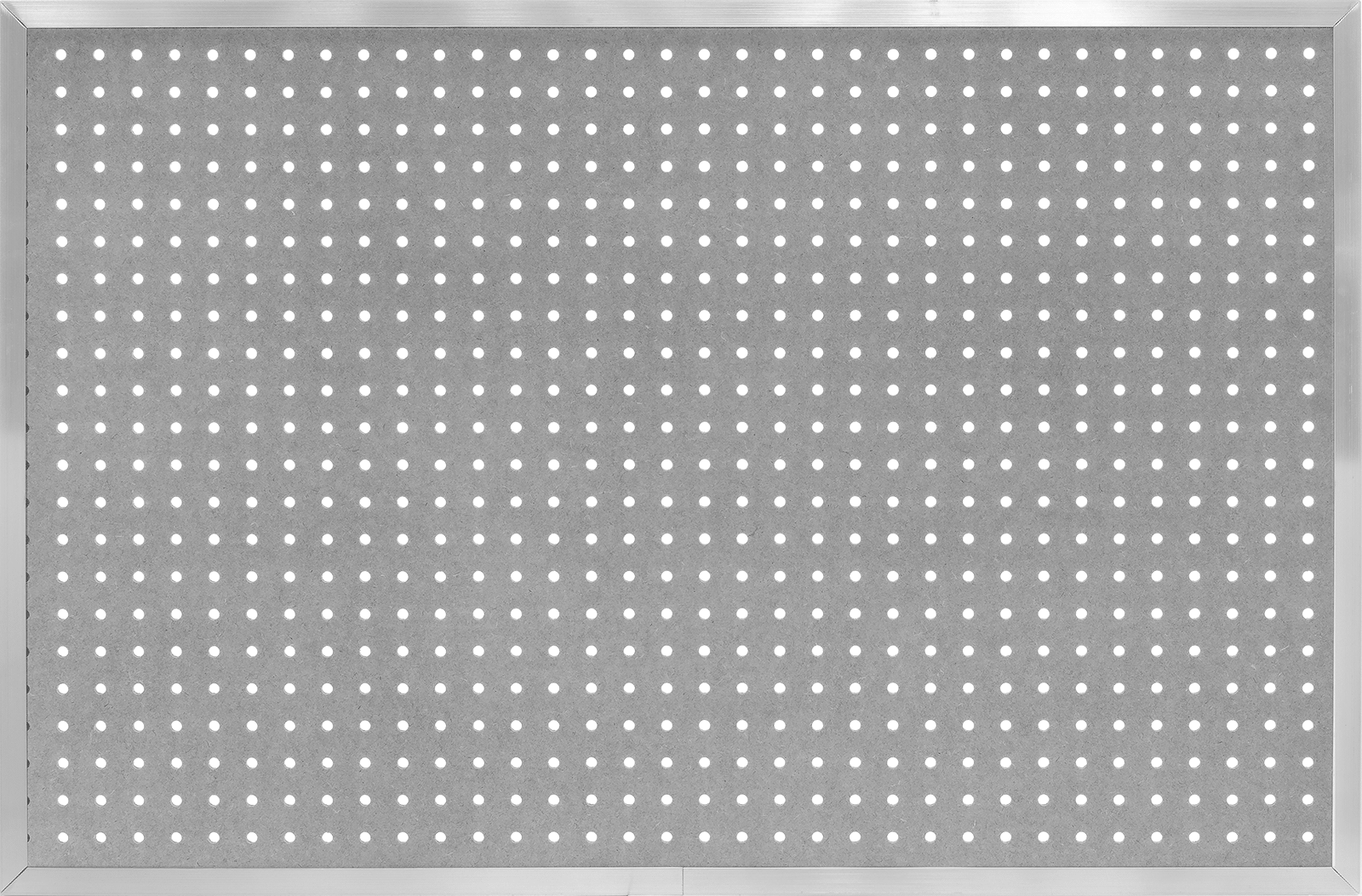 Delikli Pano, Alüminyum Çerçeveli, 36 inç Genişlik x 24 inç Yükseklik — 36", Hardboard, Wood, 24"