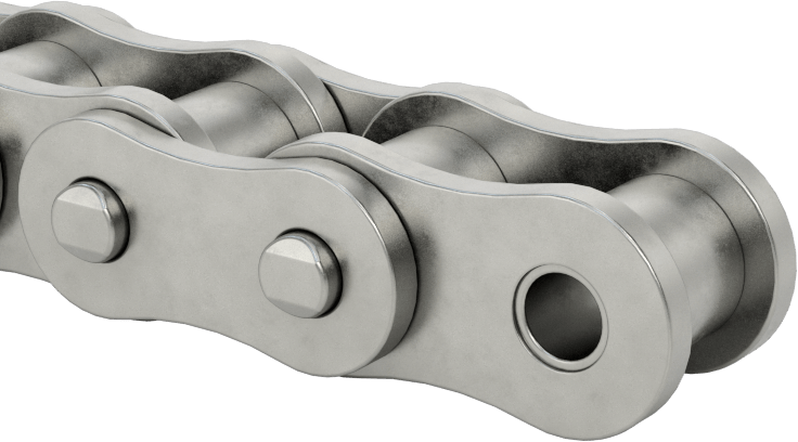 Ağır Hizmet Tipi Tek Sıralı Makaralı Zincir, ANSI Numarası 50H, 5/8" Adım — 50H, Tekli, 5⁄8"
