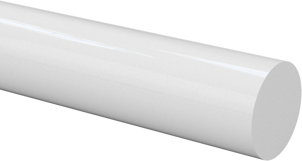Kimyasallara Dayanıklı Kaygan PTFE Çubuk, 0.028 inç Çap, 50 Fit Uzunluk