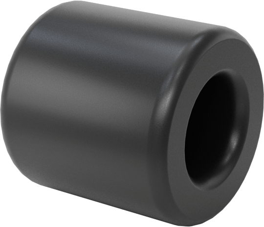 Yüksek Mukavemetli PEEK Kuru Çalışan Burçlu Yatak, 1/8" Mil Çapı ve 1/4" Muhafaza İç Çapı için, 1/4" Uzunluk