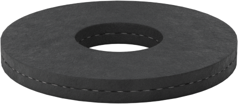 Aşınmaya Dayanıklı Yastıklama Pul, 12 Numaralı Vida Boyutu için, 0.234" İç Çap, 0.625" Dış Çap — 0.234", 0.625", Rubber, SBR