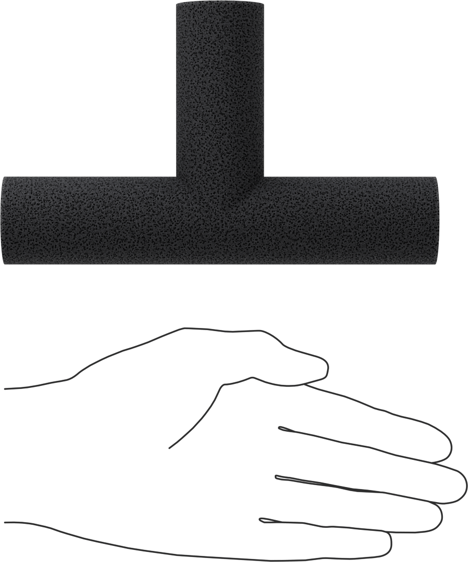Polietilen Köpük Yalıtım, T, 3/8" Kalınlığında Duvar, 5/8" İç Çap