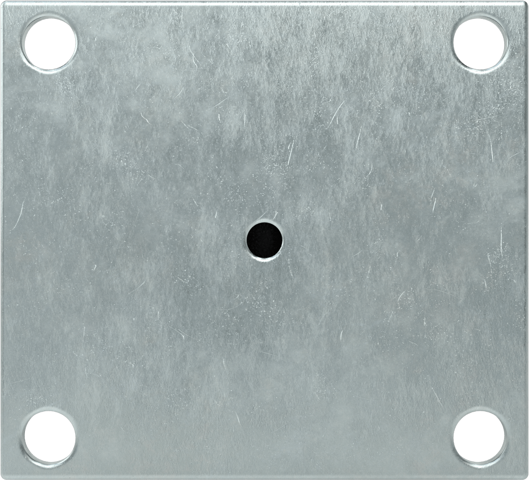 5-1/2" x, 5" Plakalı Yüksek Kapasiteli Spartan Tekerlek, 5 inç Çapında Naylon Tekerlekli Sert