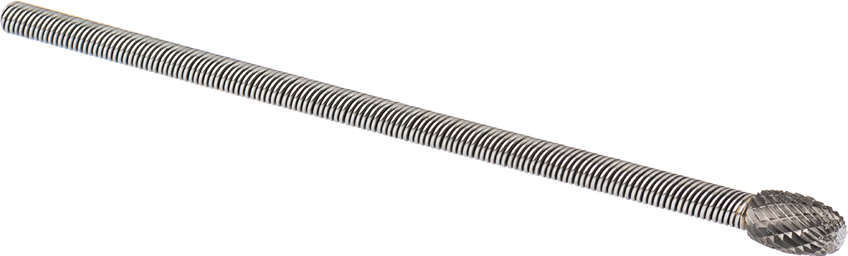 Çift Kesimli Esnek Milli Frez, Oval Başlıklı, 6-5/8" Toplam Uzunluk, Ticaret No. SE-3