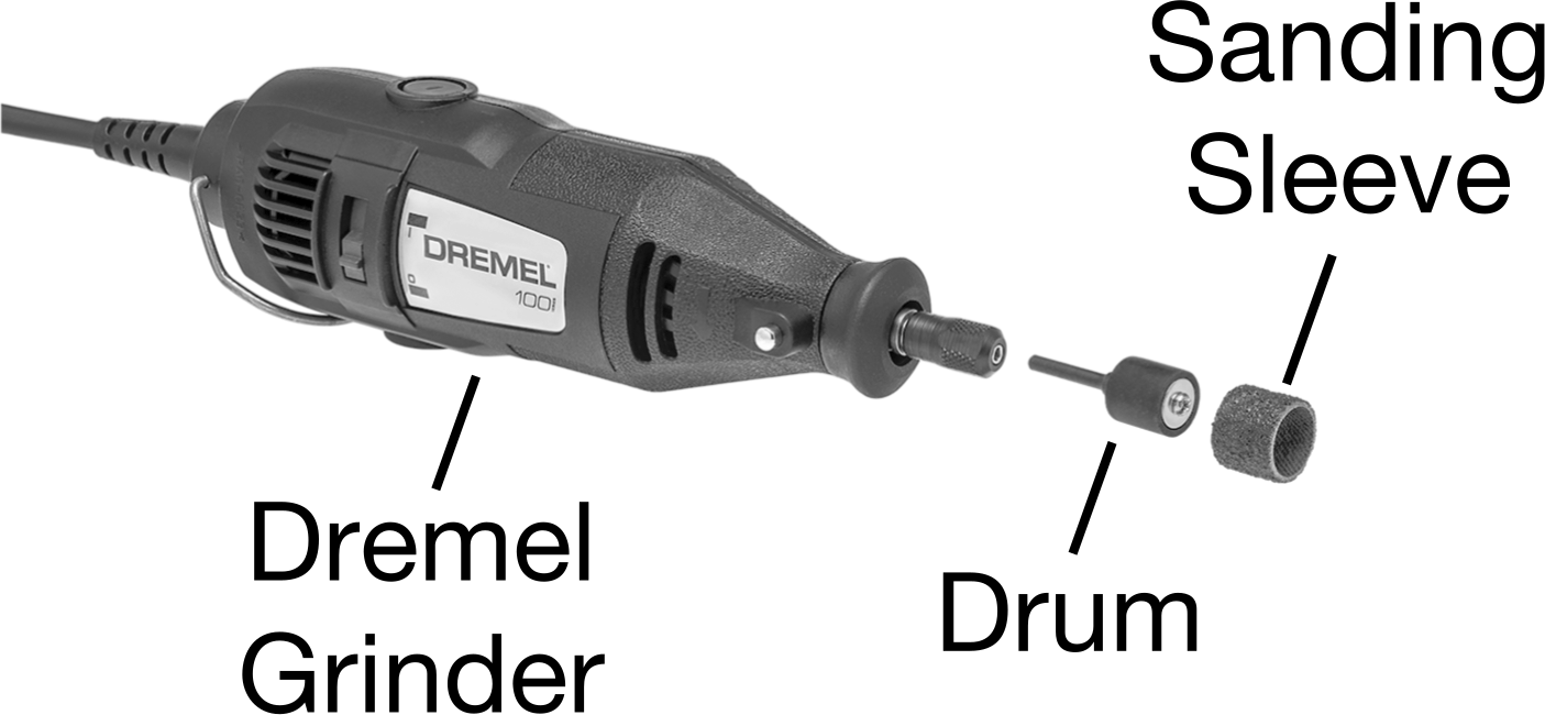 Dremel için Tambur Zımpara Uçlar ve Frezeler için Hafif Hizmet Tipi Öğütücü