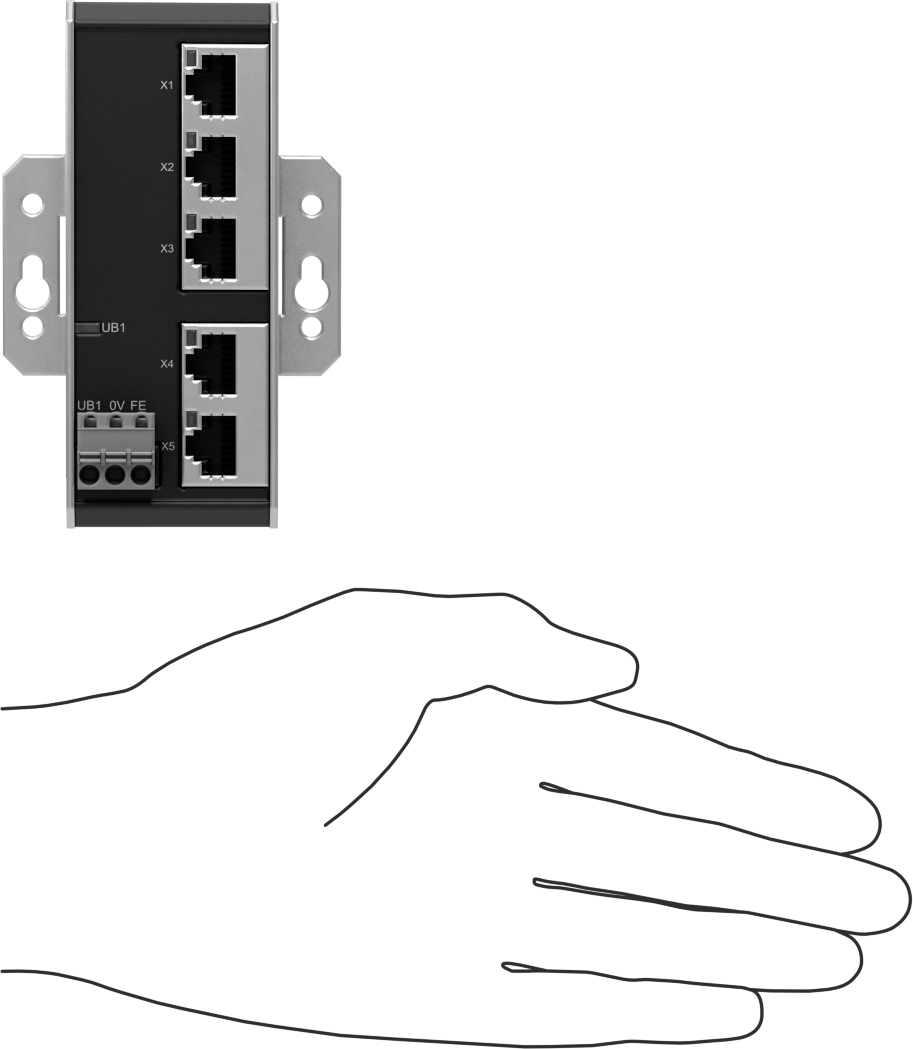 Düşük Profilli Ethernet Anahtarı, 1 GB/S İletim Hızı, 5 Soket