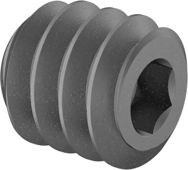 Alaşımlı Çelik Oval Uçlu Setskur, Siyah Oksit, 4-40 Diş, 1/8" Uzunluk
