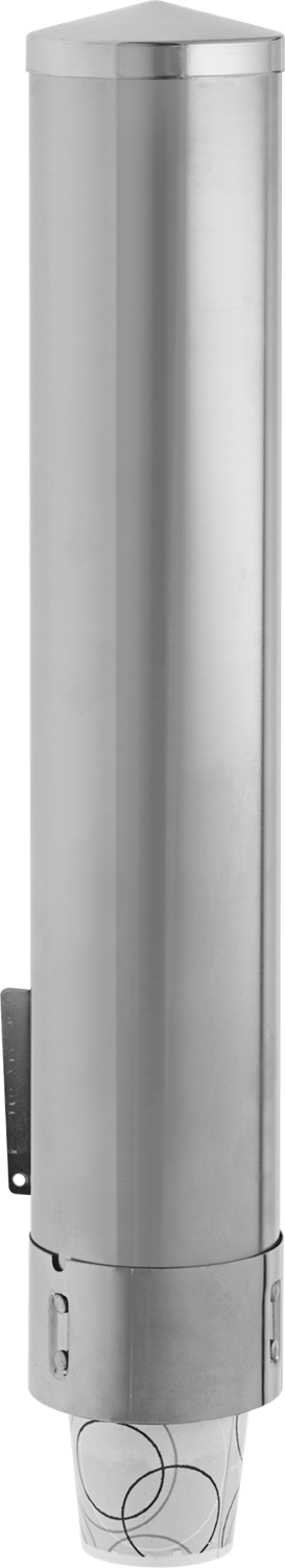 Duvar Montaj Aparatlı Bardak Dispenseri, 2-3/4" ile 3-3/8" Çaplı Bardaklar için