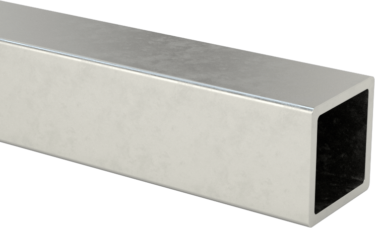 Düşük Karbonlu Çelik Dikdörtgen Boru, 1 mm Duvar Kalınlığı, 12 mm Yükseklik x 12 mm Dış Genişlik