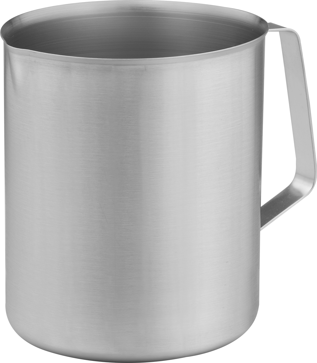 Kulplu Paslanmaz Çelik Beher, 96 FL oz/2850 ml Kapasite — 300 Series Stainless Steel, Stainless Steel, 6", 7"