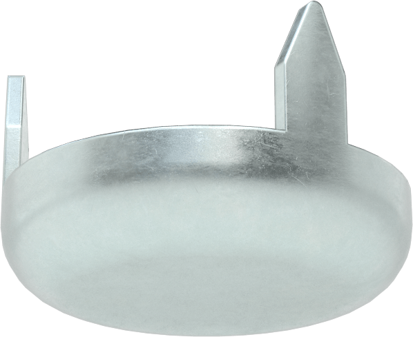 Çekiçle Takılan Koruyucu Ayaklar, 3/4" Çaplı Çinko Kaplı Çelik Tabanlı