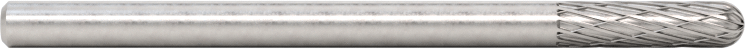 3/32" Çaplı Şaftlı Frez, Yuvarlak Silindir, Anma Numarası SC-61, Çift Kesimli Diş