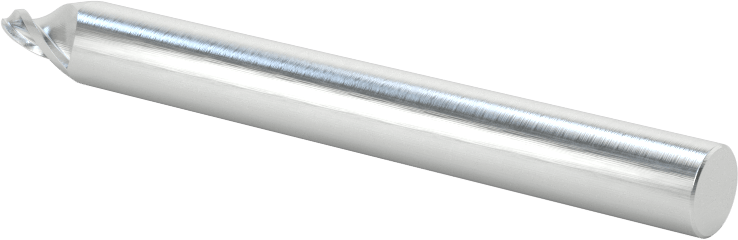 Hızlı Kesim Karbür Silindirik Uçlu Freze, Alüminyum için, Pirinç ve Bronz, 1.5 mm Freze Çapı, 8 mm Kesme Uzunluğu